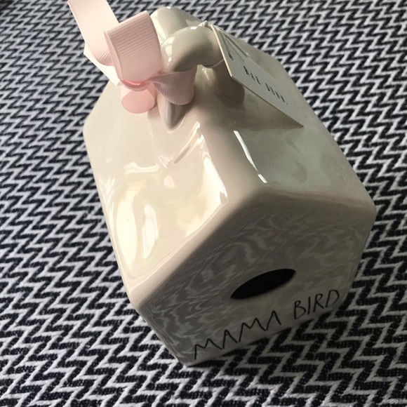 Rae Dunn MAMA BIRD birdhouse. - Picture 3 of 6